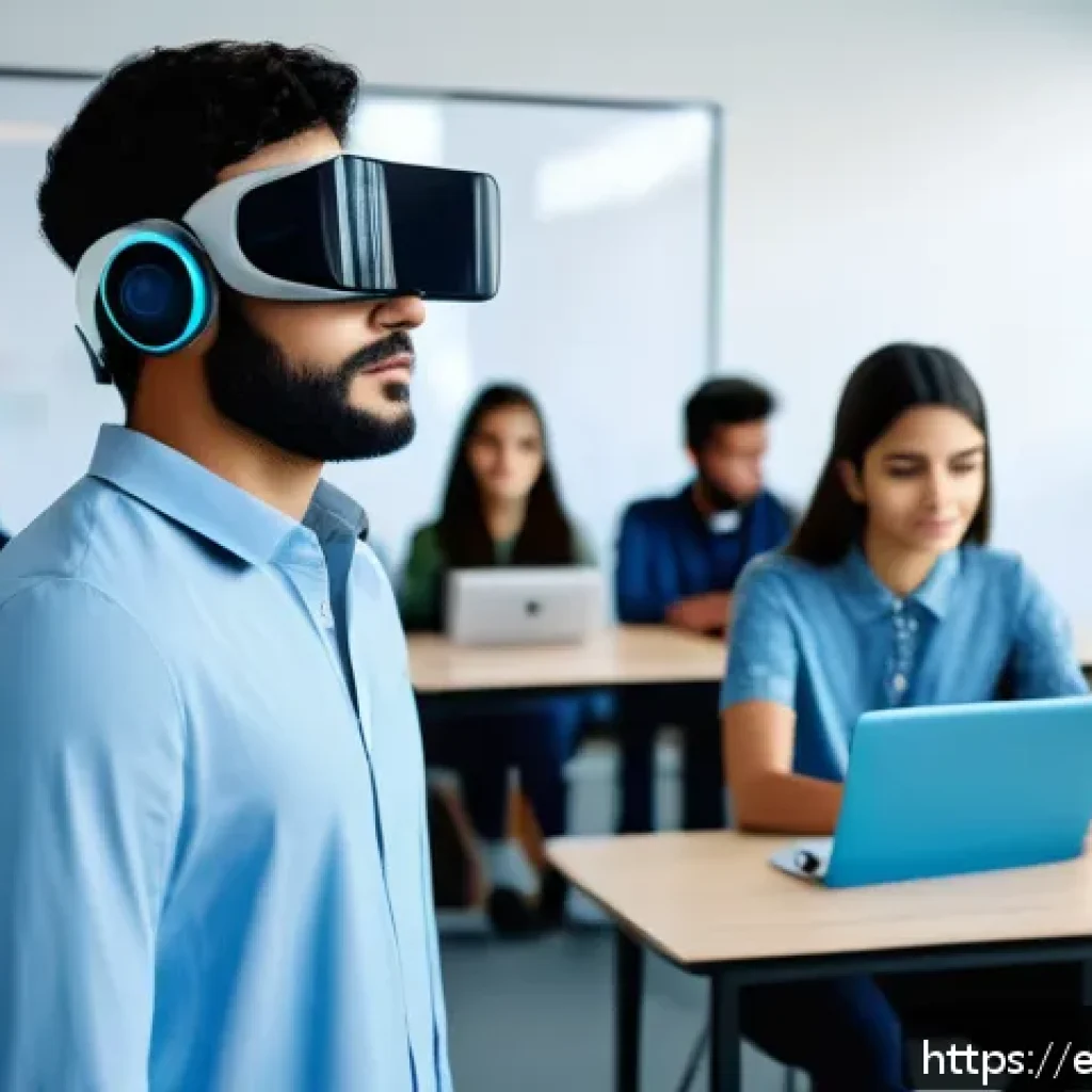 아랍에미리트 교육 제도와 대학 순위 - A modern classroom scene in a university in the United Arab Emirates, showcasing diverse students ac...